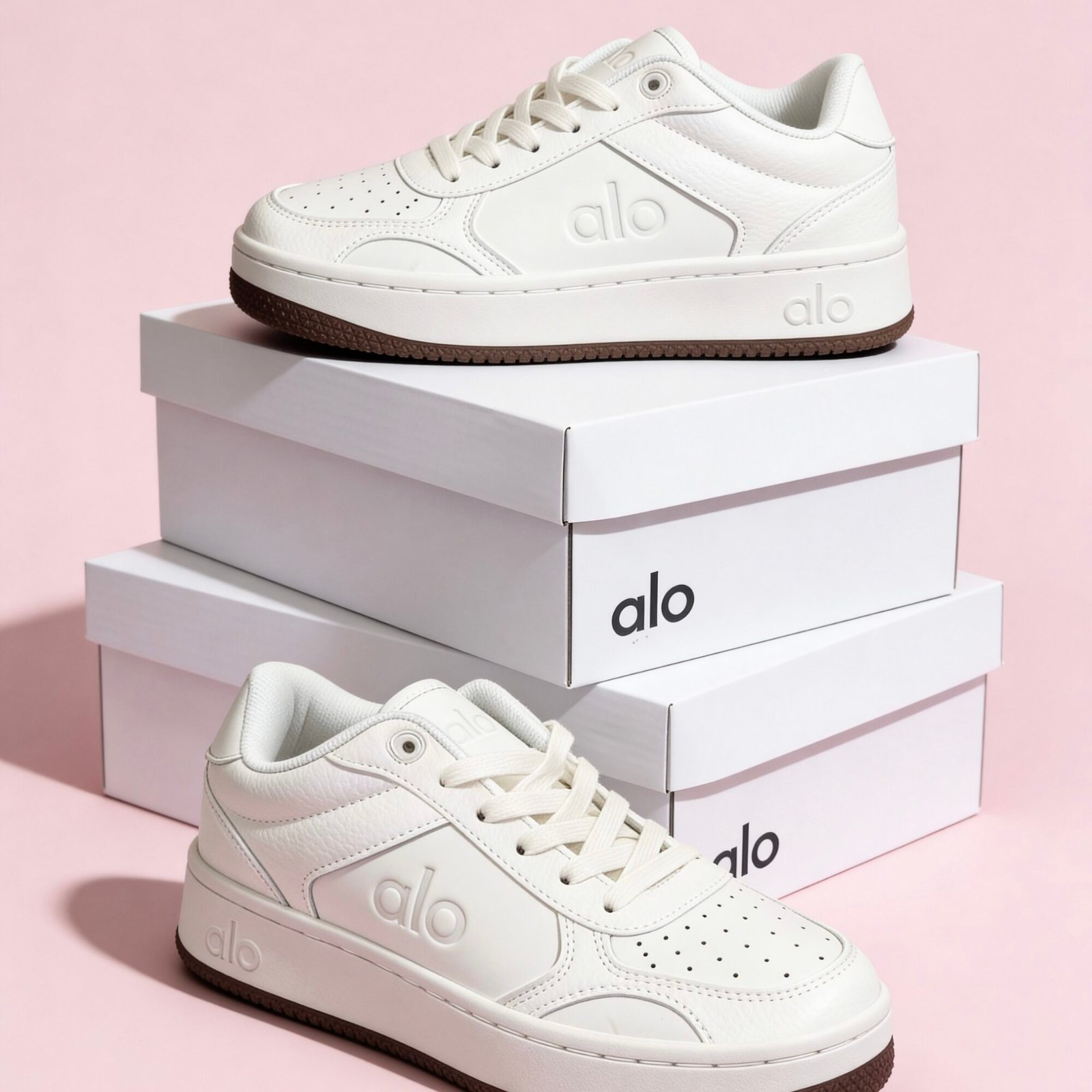 Sneakers Alo x 01 Classic – White & Gum Edition