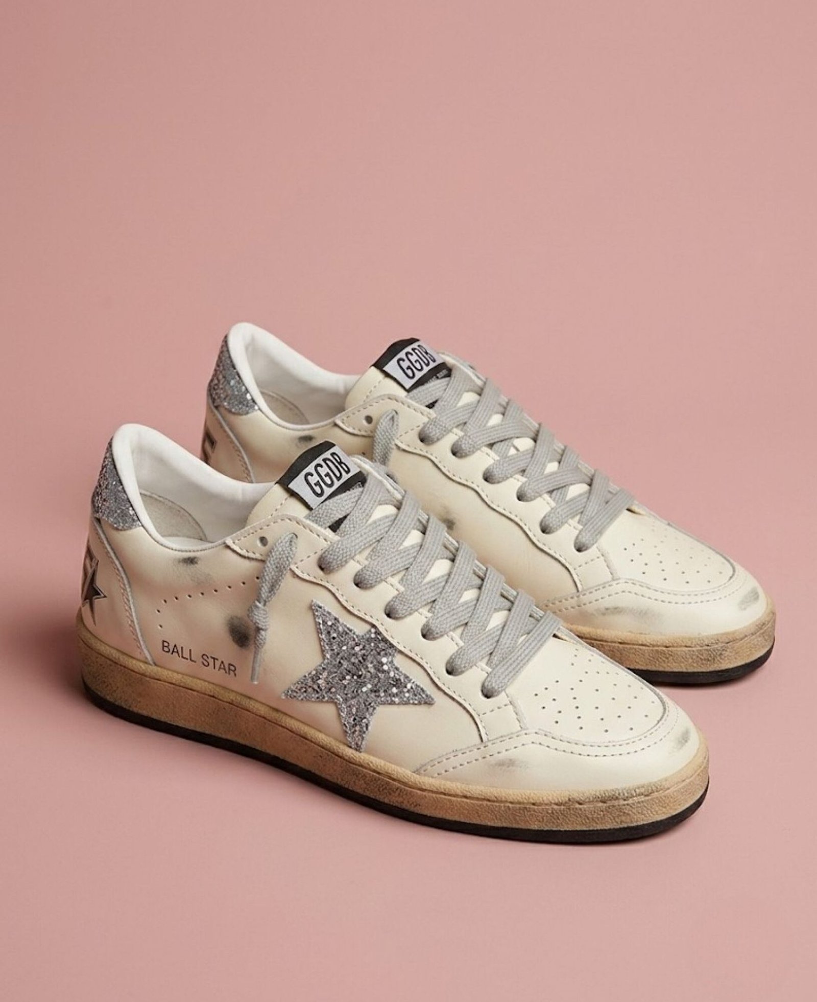 Golden Goose Ball Star “Silver Glitter”